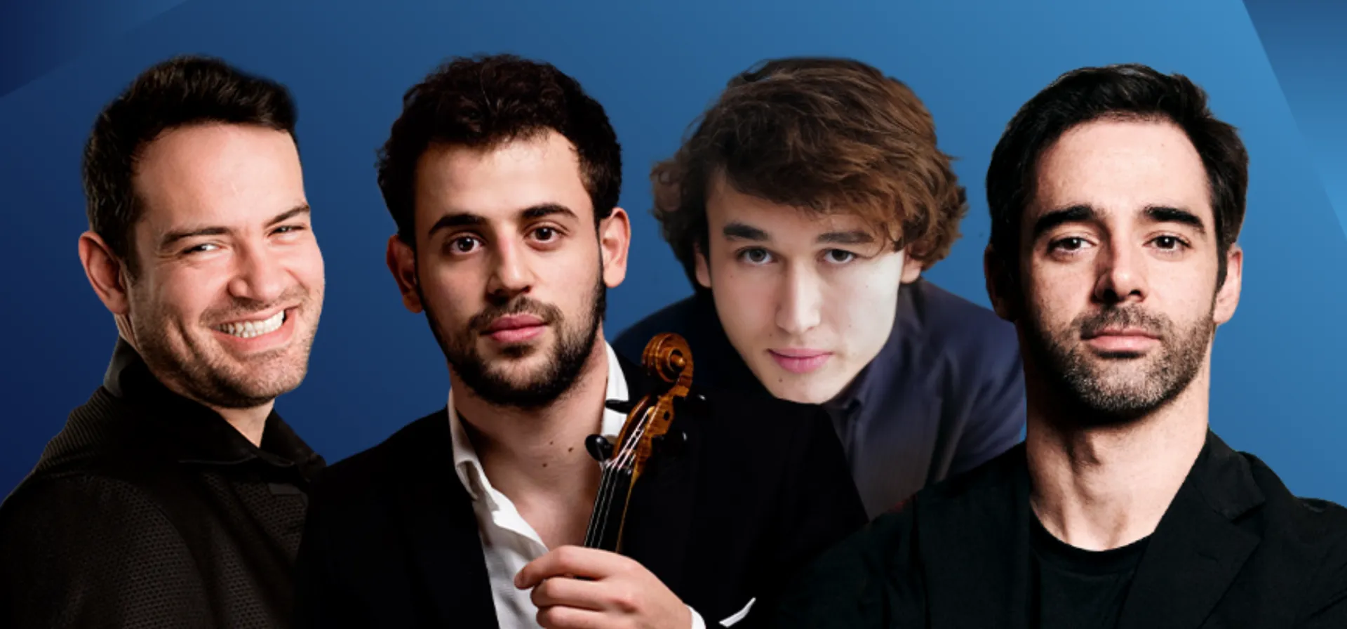 Marc Bouchkov, Daniel Lozakovich e Yamen Saadi