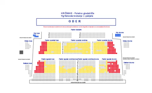 Križanke Seatplan