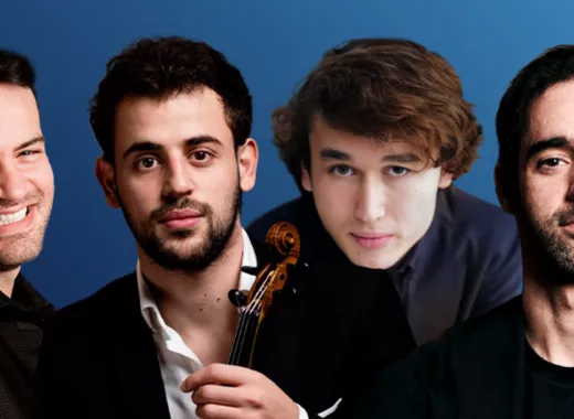 Marc Bouchkov, Daniel Lozakovich und Yamen Saadi